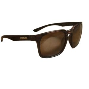 Suncloud Mens Hundo Polarized Brown Faux Wood Sunglasses